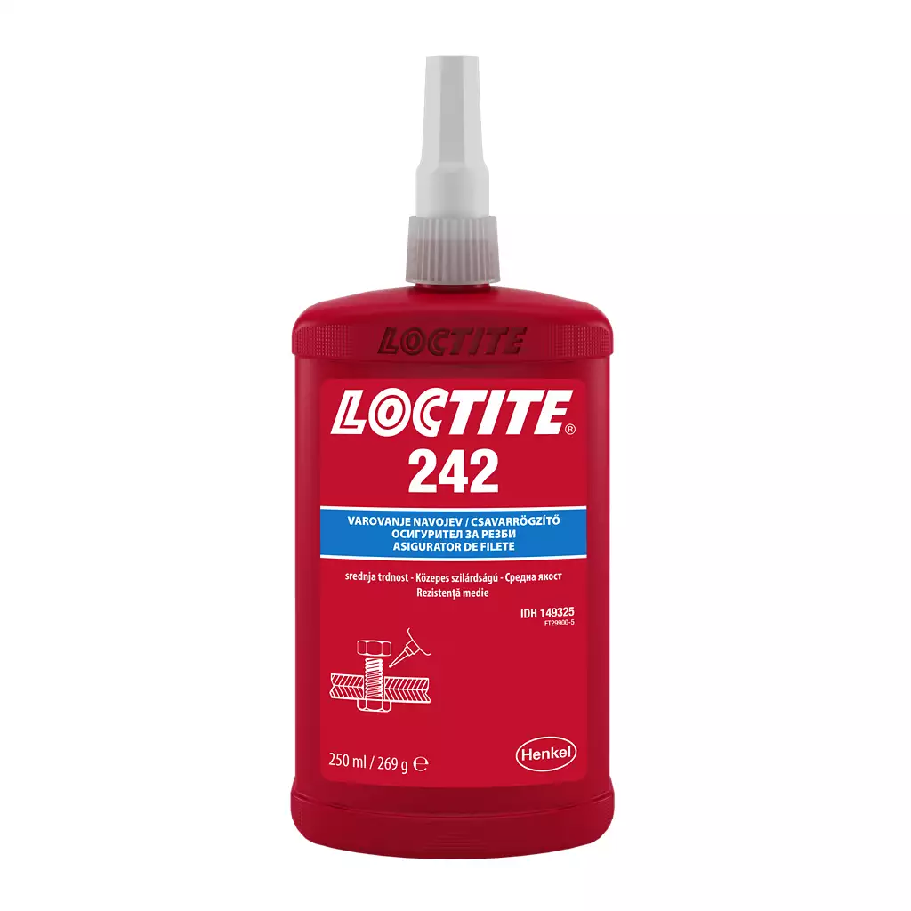 LOCTITE közepes szilárdságú menetrögzítő, 242